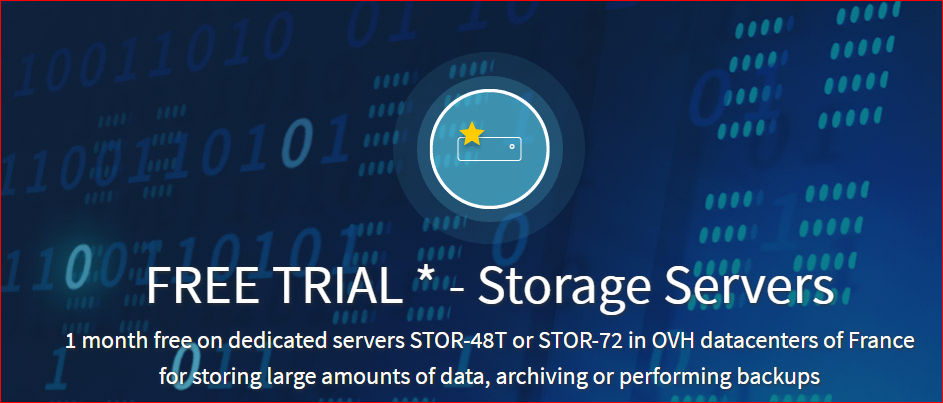 OVH Cho Dùng Thử Miễn Phí Storage Server Hơn 200$